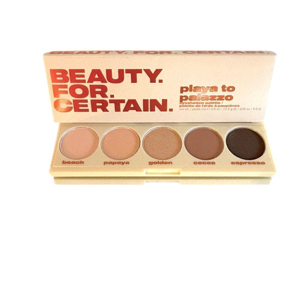Beauty For Certain Playa to Palazzo Eyeshadow Palette, New with Box